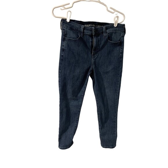 American Eagle next level stretch‎ high rise cropped jeggings 10S - Picture 2 of 6